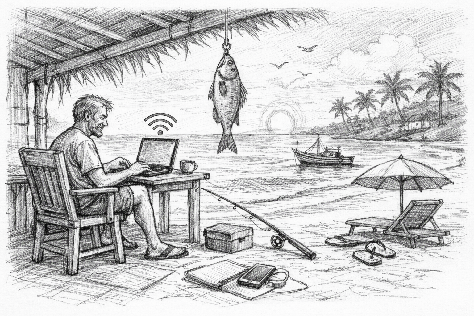 Goa beach life goal visual