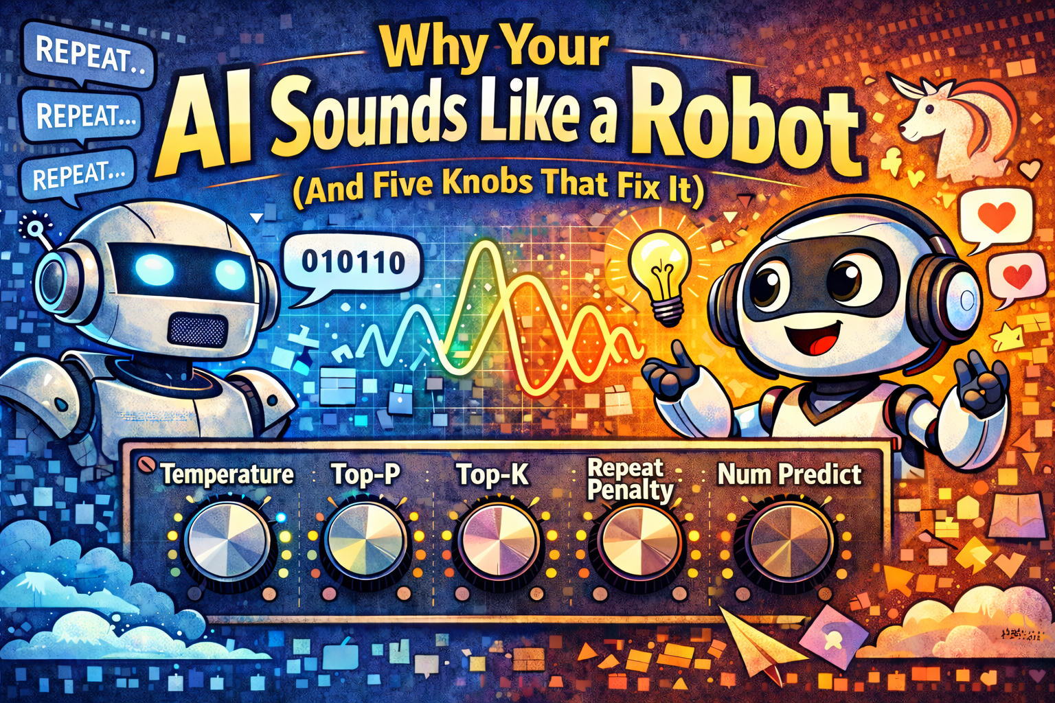 Why Your AI Sounds Like a Robot (And Five Knobs That Fix It)